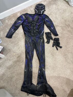 Black Panther Superhero Muscle Costume Youth Medium Rubie’s Halloween Costume